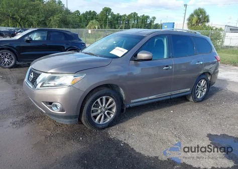 2014 Nissan Pathfinder Sl из США, поврежденный, VIN 5N1AR2MN4EC666193
